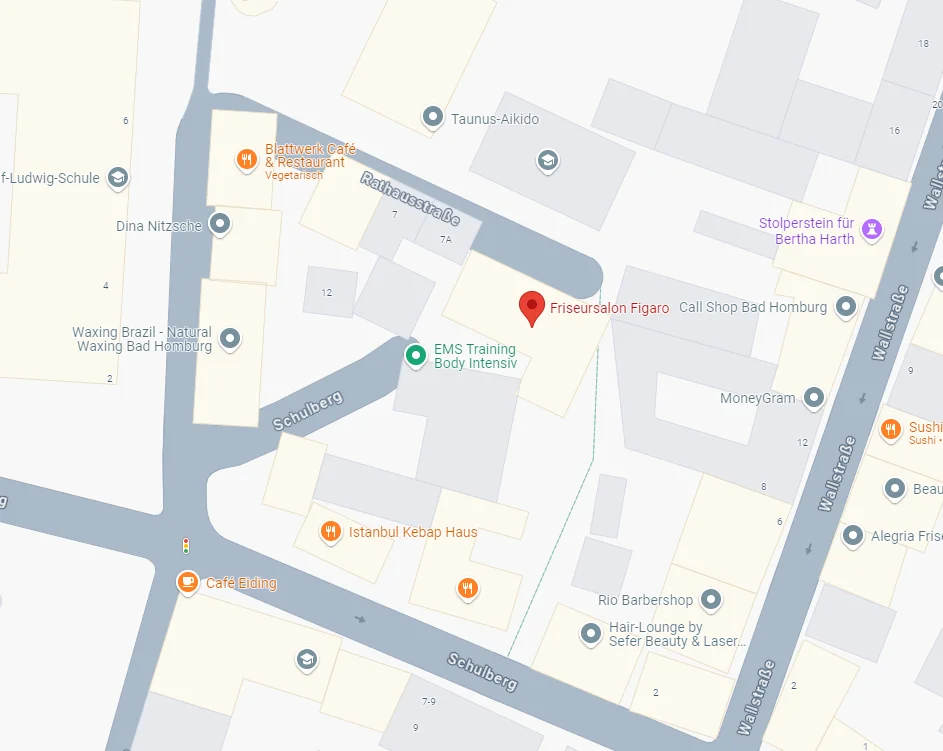 Figaro Friseursalon Location Map - Rathausstraße 9, Bad Homburg
